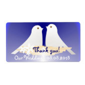 Dank u Trouwlabel Etiket (Voorkant)