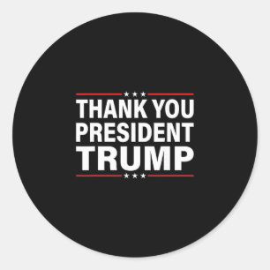 Dank U Trump Ronde Sticker