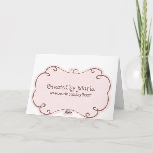 Dank u Tulips Bedankkaart (Achterkant)