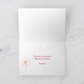 Dank u Tulips Bedankkaart (Binnen)