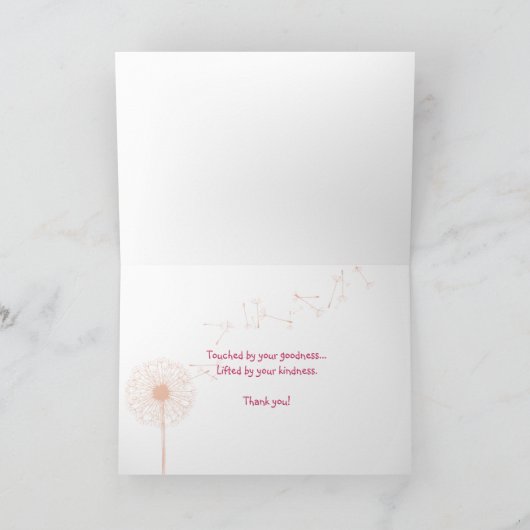 Dank u Tulips Bedankkaart (Binnen)