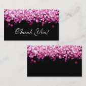 Dank u tussenvoegsel roze lichten informatiekaartje (Voorkant / Achterkant)