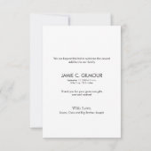 Dank u, tweede baby geboorteaankondiging bedankkaart (Achterkant)