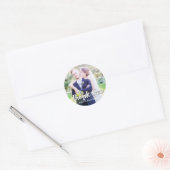 DANK U Typografie 2 bruiloft gunst Stickers (Envelop)