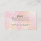 Dank u typografie Pastel Sparkly Achtergrond Kortingskaartje (Achterkant)