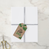 Dank u Uil en bladeren Cadeaulabel (Met Touw)