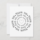 "Dank u uit de grond van mijn hart" Bedankkaart (Voorkant)