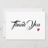 Dank U uit het hart Bedankkaart (Voorkant)