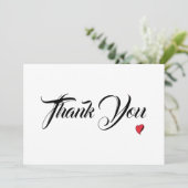 Dank U uit het hart Bedankkaart (Staand voorkant)