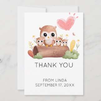 Dank u ultra geluidsfoto, grappig baby shower kaart