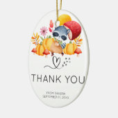 Dank u ultra geluidsfoto, grappig baby shower keramisch ornament (Links)