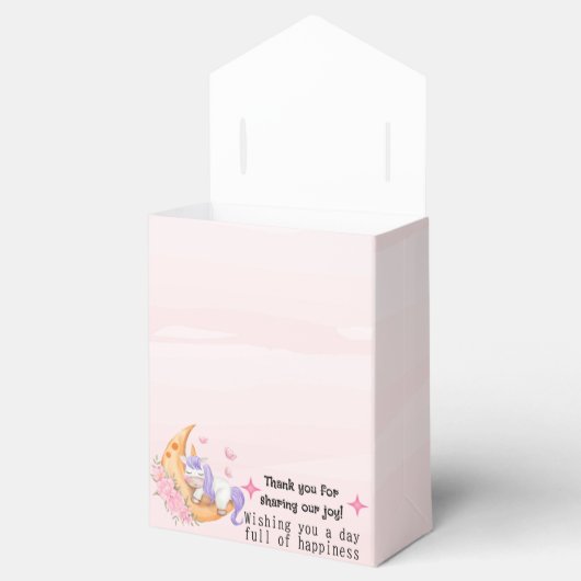 Dank u unicorn gunst Box Bedankdoosjes (Geopend)
