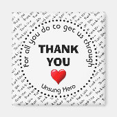 DANK U Unsung Hero Magneet (Voorkant)