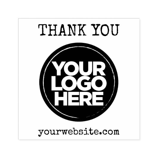 Dank u uw Business Logo Custom zelfgemaakte Rubberstempel (Afrduk)