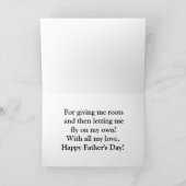 Dank u Vaderdag Bedankkaart (Binnen)