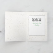 Dank u vakantie waardering grappige Cartoon Kaart (Binnen)