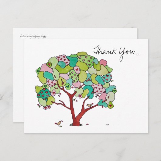 Dank u, Valentijn Briefkaart (Voorkant / Achterkant)