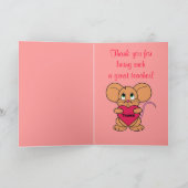 Dank u Valentijnse Kaart Leraar (Binnen)