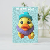 Dank u van baby bedankkaart (Staand voorkant)