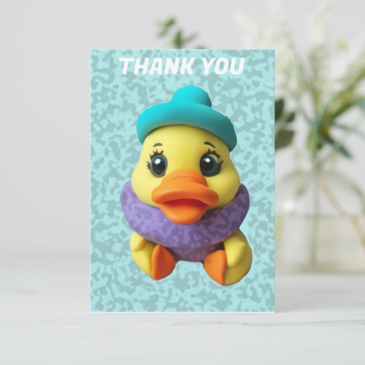 Dank u van baby bedankkaart (Staand voorkant)