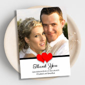 Dank u van de bodem van onze harten bruiloft bedankkaart