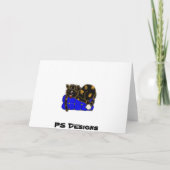 , Dank u van de Kat Bedankkaart (Achterkant)