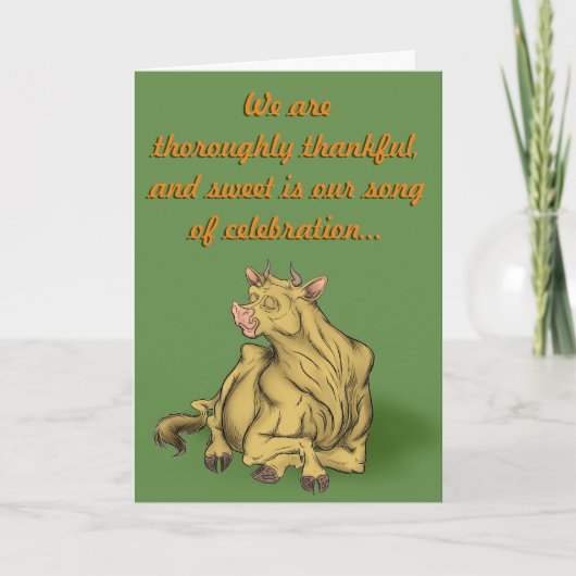 Dank u - van de Kudde Bedankkaart (Voorkant)