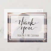 Dank u van de nieuwe Mr en Mrs. Briefkaart (Voorkant / Achterkant)