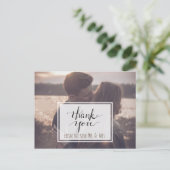 Dank u van de nieuwe Mr en Mrs. Briefkaart (Staand voorkant)