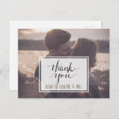 Dank u van de nieuwe Mr en Mrs. Briefkaart (Voorkant / Achterkant)