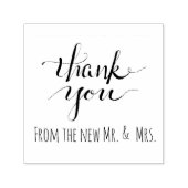 Dank u van de nieuwe Mr en Mrs. Zelfinktende Stempel (Design)