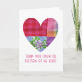 Dank u van de Onderkant van Mijn Hart, douane Kaart (Voorkant)