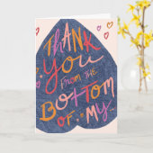 Dank u van de Onderkant van Mijn Wenskaart van de  Kaart (Gele Bloem)