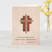 Dank u van de priester voor de vriendelijkheid van kaart (Gele Bloem)