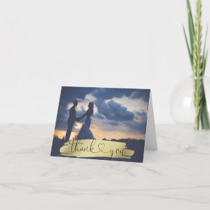 DANK U van het Huwelijk van de Borstel de Gouden   Bedankkaart