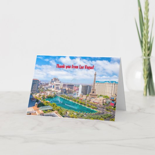 Dank u van Las Vegas V 3.0 Bedankkaart (Voorkant)
