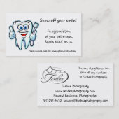 dank u van tandarts kortingskaartje (Voorkant / Achterkant)