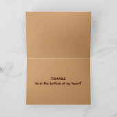 Dank u vanuit het hart - Hondenliefhebber Bedankkaart (Binnen)