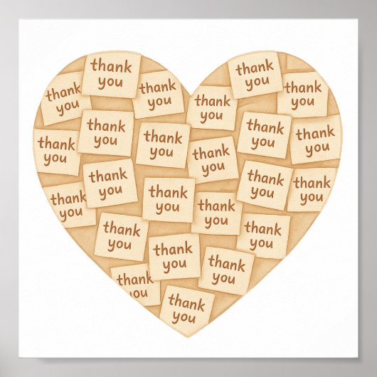 Dank u vanuit mijn hart poster (Voorkant)