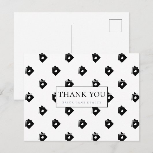 Dank U Vastgoed Huizen Briefkaart (Voorkant / Achterkant)