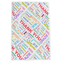 Dank u veelkleurige meertalige