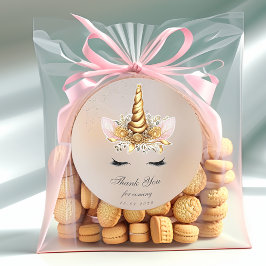 Dank u verjaardag Classic Ronde Sticker