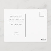 Dank u Verjaardag Foto Post Kaart (Achterkant)