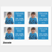 Dank u Verjaardag Jongen Foto Rechthoekige Sticker (Vel)