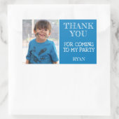 Dank u Verjaardag Jongen Foto Rechthoekige Sticker (Tas)