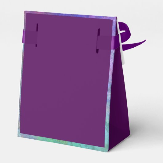 Dank u Verjaardag Modern Roze Paarse gunst Boxen Bedankdoosjes (Achterkant)