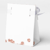 Dank u Verjaardag Roos Gouden Glitter Confetti Bedankdoosjes (Achterkant)