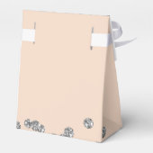 Dank u Verjaardag Silver Glitter Confetti Roos Bedankdoosjes (Achterkant)