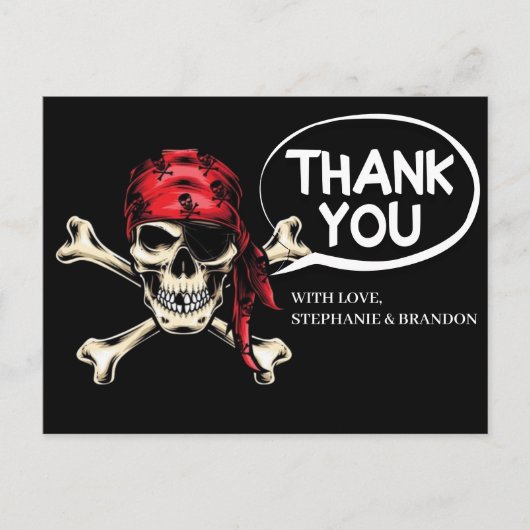 Dank u verjaardagsfeestje briefkaart (Voorkant)