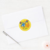 Dank u Verjaardagsfeestje Gele Stickers (Envelop)